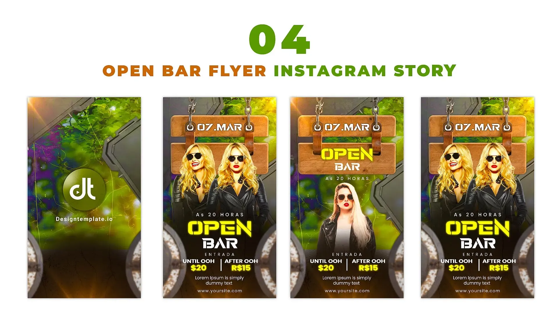 Open Bar Flyer Instagram Story